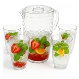 Blwan 84oz Crystal-Clear Pitcher Set