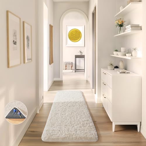 Ophanie Runner Rug for Hallway, 2x6 Upgrade Non-Slip Fluffy Soft