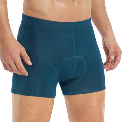 BALEAF Men’s Cycling Shorts Padded Bike Underwear Mesh 4D Gel Padding Mountain Biking Bicycle Liner Breathable