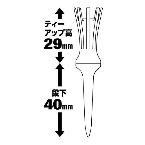ダイヤゴルフ(DAIYA GOLF) ゴルフティー エアロスパークティー 707 レギュラー クリアー TE-707 4枚目