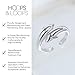 Hoops & Loops 925 Sterling Silver Twin Dolphins Open Toe Ring for Women Men