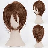 Mai Taniyama Ghost Hunt Cosplay Guide 2 Yogfit Men’s Short Straight Light Brown Cosplay Wig