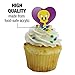 Looney Tunes Tweety Bird Heart Love Cupcake Picks Toppers Decoration Set of 6