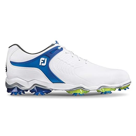 FootJoy New Mens Tour-S Golf Shoes 55301 White/Blue Sz 8 XW
