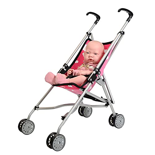 Hearts My First Doll Stroller For Kids - Super Cute Doll Stroller For Girls - Doll Stroller Folds For Storage - Great Gift For Toddlers #TOP5