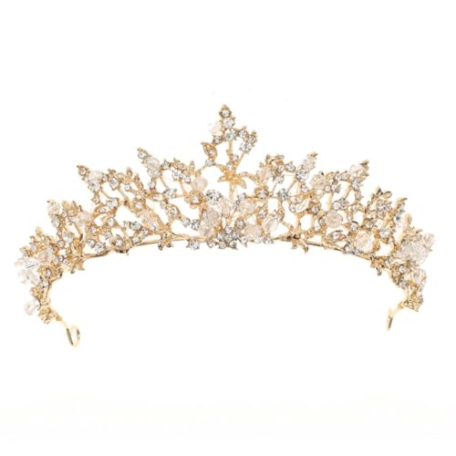 Diadème de mariage en cristal anti-glisse couronne strass confortable