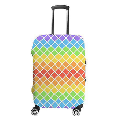 Housse de protection pour bagages lavable et anti-poussière élastique CHEHONG arc-en-ciel