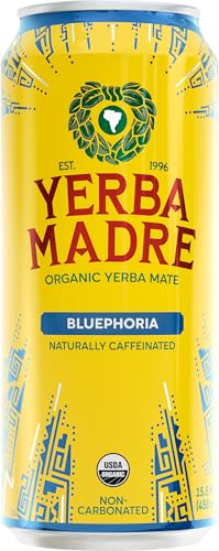 Guayakí Yerba Mate, Organic Energy Drink Alternative, Bluephoria, 150mg Natural