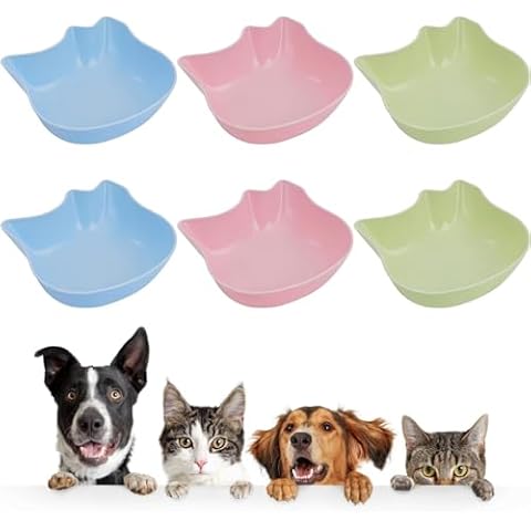 FEISIGE 6 Anti-Slip Pet Bowls Set Cover