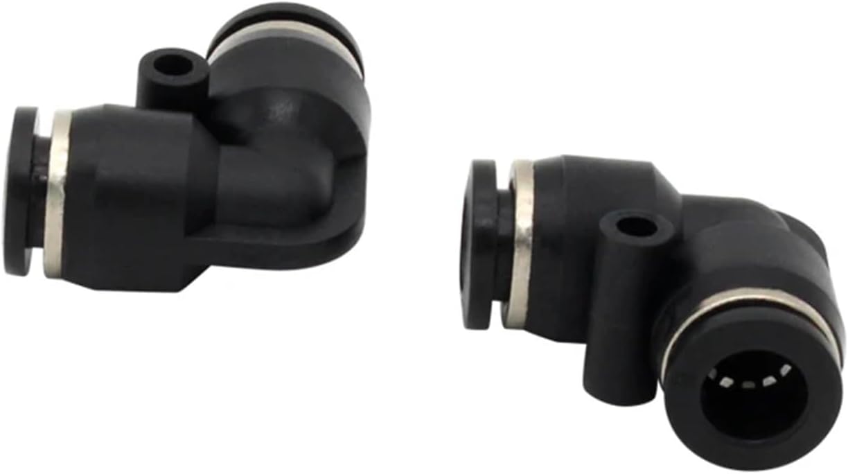 10pcs/lot PV Series Union Elbow PV4 6 8 10 12 14 16 Pneumatic L Type elbow fitting Plastic Pipe Connector Quick Fitting (Color : PV-6)