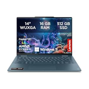 Lenovo Yoga 7 2-in-1 Laptop | Copilot+ | 14"WUXGA OLED | AMD Ryzen AI 7 | 16GB RAM | 512GB SSD | AMD Radeon 860M | Win11 | QWERTZ | Tidal Teal | 3 Monate Premium Care | inkl. Hülle Exklusiv bei Amazon