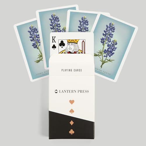 Lantern Press Baraja de Cartas Póker Bluebonnet 52 Unidades miniatura 6