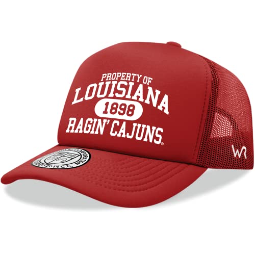 W Republic Louisiana Ragin' Cajuns Property of, College Caps Red