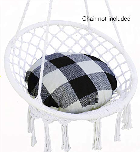 Nooksta Macrame Swing Cushion - Seat Cushion for Hanging Chairs for bedrooms. Make