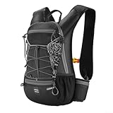 Bolsa de bicicleta ligera con material impermeable y diseño reflectante (gris)