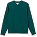 Amazon Essentials Felpa Girocollo a Maniche Lunghe in Pile Uomo Standard, Verde Bosco, L