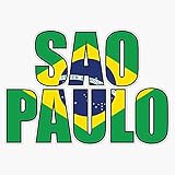 Sao Paulo. Vinyl Bumper Sticker Decal Waterproof 5"