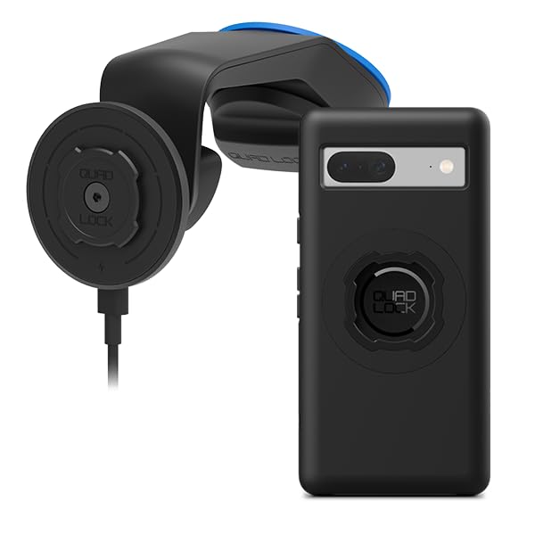 Quad Lock Windscreen Dashboard Car Phone Holder With Mag Wireless