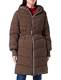 Above knee Mexx Women\'s Midi Length Hooded Padded Jacket Parka, Olive, S