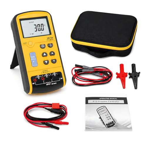 VA720 RTD Calibrator, PT100 Simulator, 7 RTD Types, 2/3/4-Wire