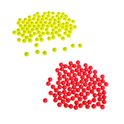 Baosity 200pcs Fishing Floating Bobbers Ball Foam Indicator Tools Stream Positioning Floats 7mm