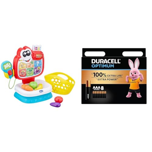 Lexibook, Spidey y su superequipo, Tableta de Aprendizaje Bilingüe-Inglés/Español-Juguete para Aprender a Contar, Vocabulario y Hacer música (JCPAD002SPi2) + Duracell Optimum pilas AAA (Pack de 8) - P