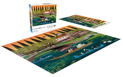 Buffalo Games Charles Wysocki - Pleasant Sunday - 1000 Piece Jigsaw Puzzle - 26.75 x 19.75 in, Includes Poster - Precision Cut Pieces - Jigsaw Puzzles for Adults 1000 Pc - Relaxing Activity by Buffalo Games - Image 4