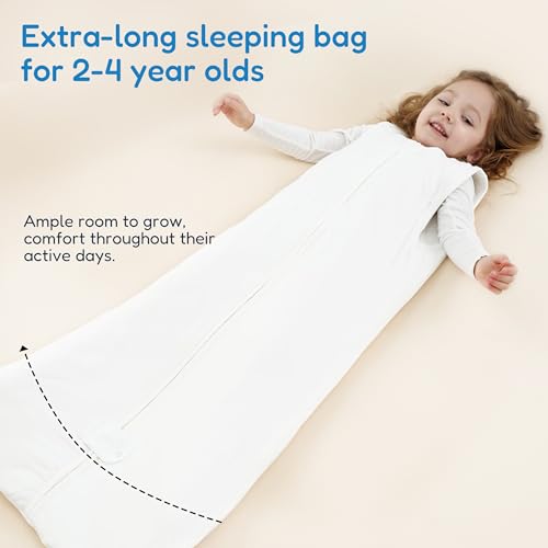 Image of TotAha Toddler Sleep Sack 2T-4T, Soft Wearable Blanket Baby Sleep Bag, Medium-weight 1.0 TOG Sleeping Sacks, Cloud XL