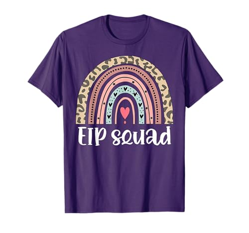 Boho Rainbow EIP Squad Early Intervention Program ECSE Team T-Shirt