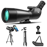 URBANCOAST Spektiv 25–65 x 75 mm – tragbares Spektiv mit Stativ in voller Größe, Tragetasche und Handy-Adapter – ideal für Vogelbeobachtung