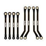 INJORA Black Coating Brass High Clearance Chassis Links for 1/18 FMS FCX18 LC80