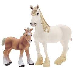 A-white Mare and Pony