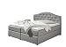 Produktbild Maintal Boxspringbett Amber, 180 x 200 cm, Stoff, 7-Zonen-Taschenfederkern Matratze h2, Grau