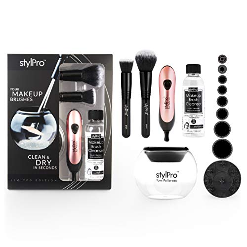 STYLPRO Makeup Brush Cleaner Dryer Blush Gift Set – Best Brush Spinner Machine & Washing Device 30 Seconds Dry