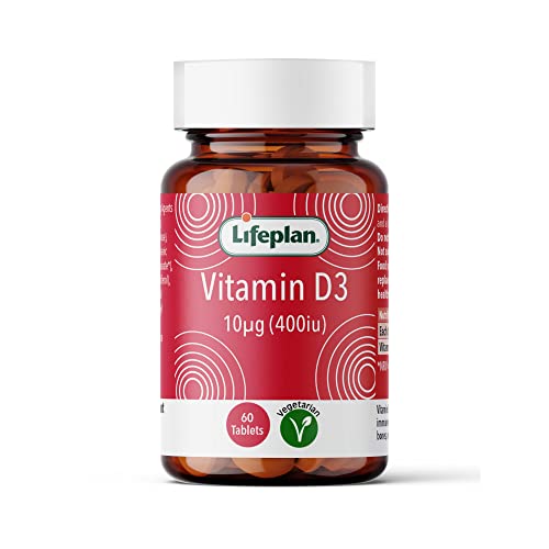 Lifeplan Vitamin D3 400 IU x 60 Tablets. Helps Normal Bone & Muscle Function