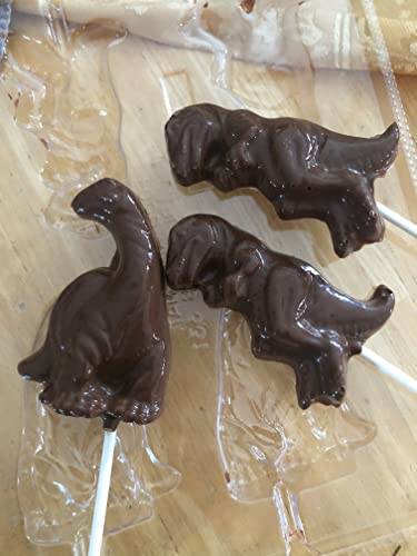 Candy Island Tyrannosaurus Dinosaur Lollipop Chocolate Mold 331 #TOP1