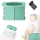 【Ampliamente Utilizado】 El orinal para niños pequeños es muy adecuado para uso en interiores y exteriores. Ponerlo en casa puede entrenar los hábitos de baño de su bebé y ayudarlo a ir al baño. También se puede usar al aire libre, como conducir largas distancias, viajar, acampar y resolver fácilmente el problema de que el bebé vaya al baño.
