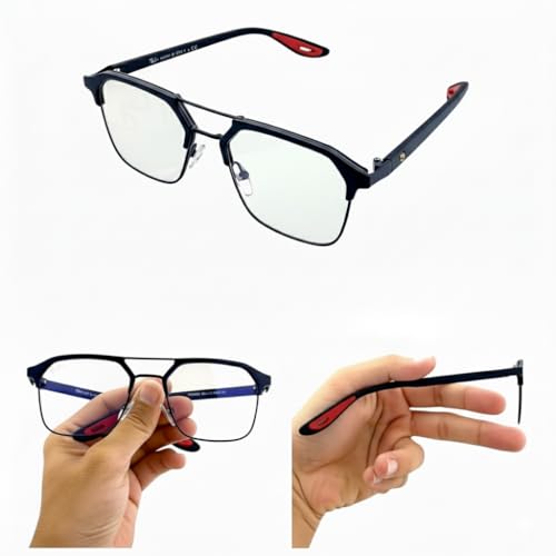 Image of Blue Light Filter Glasses Unisex Computer Eyewear for Men and Women Anti Glare Screen Protection Glasses for Laptop Mobile Gaming Work Reading Digital Eye Strain Relief Spectacles