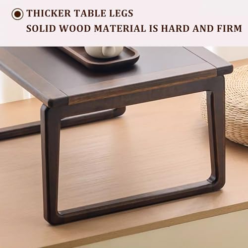 Table basse pliante gain de place en bois rectangulaire portable mobile