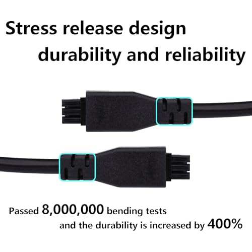 LANKEGU 78.74 inch 6-Pin AMS HUB Extension Cable for Bambu Lab P1P/P1S/X1C/X1/X1E 3D Printer, 22AWG High Purity Copper Wire with Magnetic Ring Filter by LANKEGU - Image 5