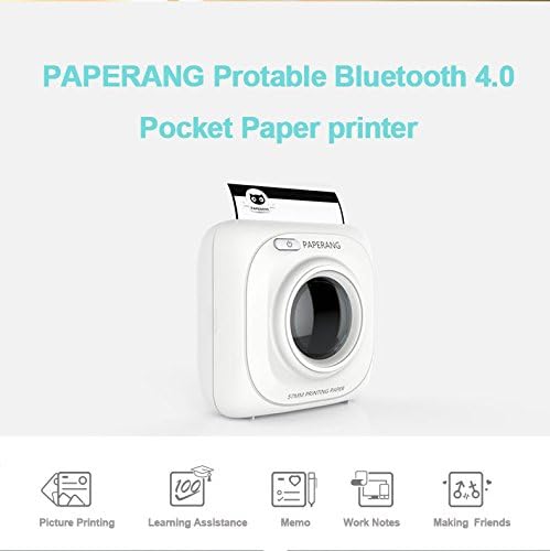PAPERANG P1 Printer Portable Bluetooth 4.0 Printer Photo Printer Phone Wireless Connection Printer 1000mAh Lithium-ion Batter