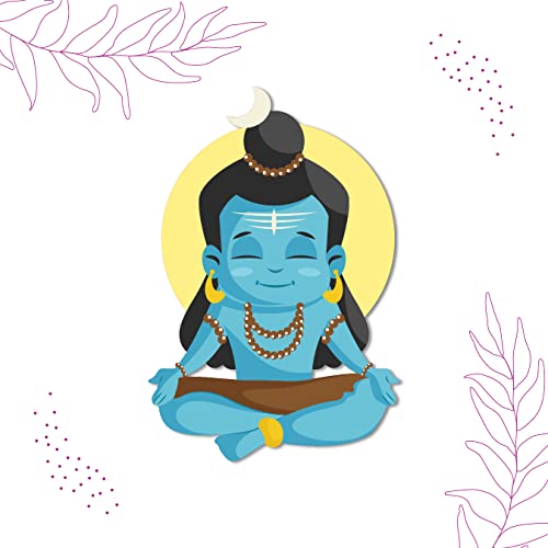 Image of Bhai Please Shiva Mahadev Wooden Fridge Magnet | Lord Shiva Magnet | Mahadev Gift for Devotees | God Magnet for Home Decor | Divine Gift for Shiv Bhakts | Pack of 1