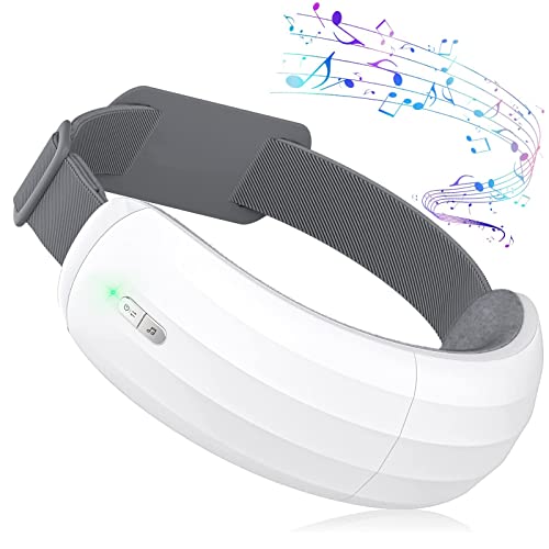 JYKCBP Masajeador de Ojos con Calor, masajeador de Ojos Inteligente con música Bluetooth, masajeador de Ojos Plegable para migrañas, tensión Ocular, ojeras, Bolsas de Ojos, Ojo seco, Mejora el sueño Cover