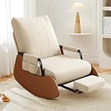 HDHNBA Fauteuil Berçant bébé Capitonné, Dossier Haut Réglable, Poches Latérales et Repose-...