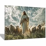 Art mural de Jésus : cette belle image de miséricorde divine représente l'amour et le soin de Jésus, l'illustration de Jésus Christ n'est pas seulement un plaisir visuel mais aussi une source de confort spirituel, parfaite pour l'affichage n'importe où dans votre maison