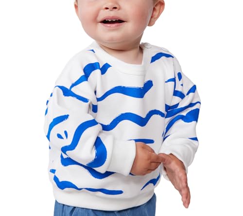 Felpa in cotone con squalo stampato neonato - 5