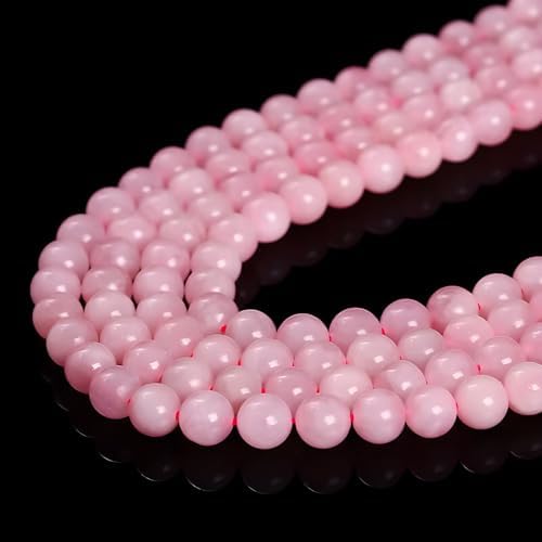 HAAMIIQII 35pcs 10mm Natural Rose Quartz Beads Genuine Crystals Round Loose Gemstone Beads for Jewelry Making DIY Bracelet Necklace — view 3