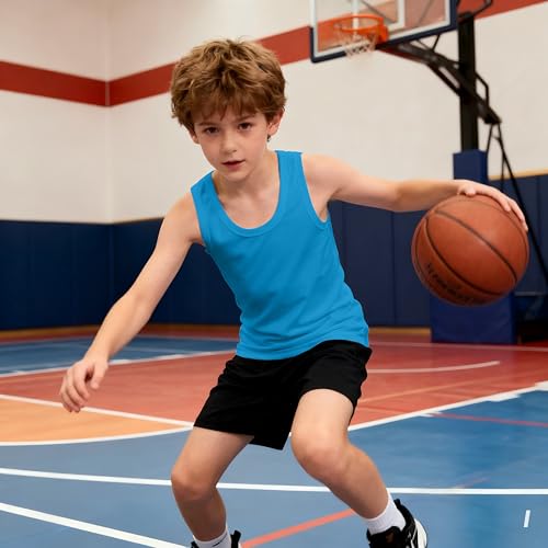 Image of Soft Undershirt Tank Top Cotton Sleeveless Shirts for Girls Or Boys
