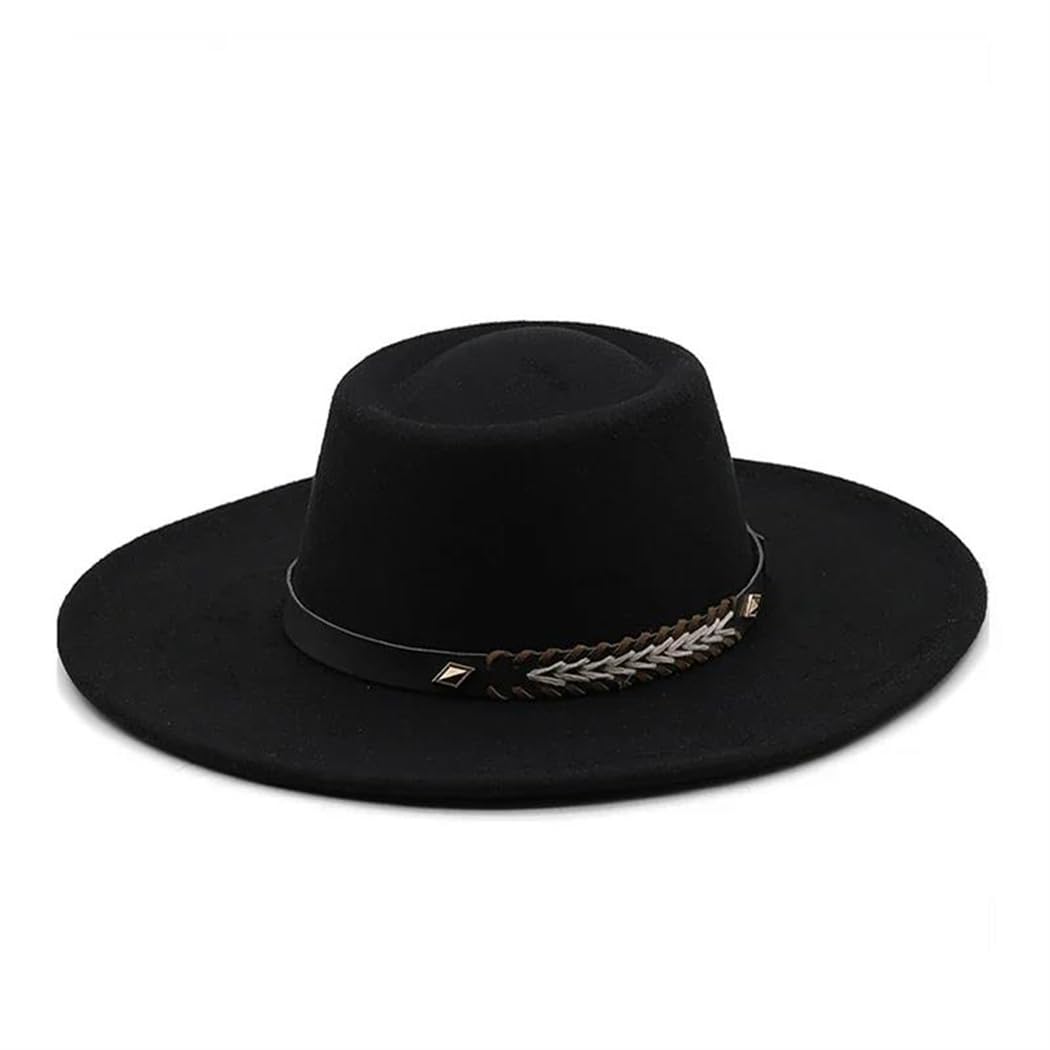 Cappelli Fedoras da donna in feltro 9,5 cm a tesa larga formale Jazz Caps Bombetta abito da sposa cappello Chapeau Femme