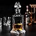 KANARS Whiskey Decanter Set, Premium Crystal Liquor Decanter with 6 Old Fashioned Glasses for Cocktail Scotch Bourbon Irish Whisky Alcohol, Unique Men Gifts for Father's Day, Valentine’s Day